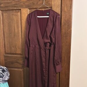 Bardot Burgundy Striped Dress